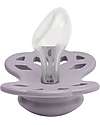 BIBS Infinity Pacifier - Anatomical Nipple in Silicone - Set of 2 - Fossil Grey/Mauve - No PBA and PVC! Dummies & Soothers