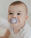 BIBS Infinity Pacifier - Anatomical Nipple in Silicone - Set of 2 - Fossil Grey/Mauve - No PBA and PVC! Dummies & Soothers