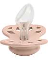 BIBS Infinity Pacifier - Anatomical Nipple in Silicone - Set of 2 - Ivory/Blush - No PBA and PVC! Dummies & Soothers