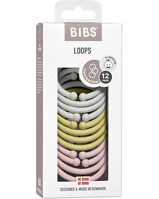 Bibs Loops - Haze Meadow & Blossom - BPA & PVC Free Newborn Toys