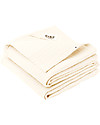 BIBS Muslin Cloth 100% GOTS Cotton - Ivory - 70x70cm - Pack of 2 Muslin Swaddle