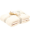 BIBS Muslin Swaddle Blanket 100% GOTS Cotton - Ivory - 120x120cm Muslin Swaddle