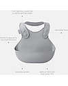 BIBS Overall Bib - Cloud - Waterproof BPA-free and Fully Recyclable Material! Waterproof Bibs