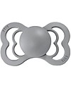 BIBS Supreme Pacifier - Symmetrical Nipple in Latex - Set of 2 - Cloud and Black - BPA & PVC Free Dummies & Soothers