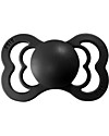 BIBS Supreme Pacifier - Symmetrical Nipple in Latex - Set of 2 - Cloud and Black - BPA & PVC Free Dummies & Soothers