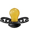 BIBS Supreme Pacifier - Symmetrical Nipple in Latex - Set of 2 - Cloud and Black - BPA & PVC Free Dummies & Soothers