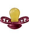 BIBS Supreme Pacifier - Symmetrical Nipple in Latex - Set of 2 - Coral and Ruby - BPA & PVC Free Dummies & Soothers