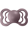 BIBS Supreme Pacifier - Symmetrical Nipple in Latex - Set of 2 - Dusky Lilac and Heather - BPA & PVC Free Dummies & Soothers