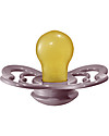 BIBS Supreme Pacifier - Symmetrical Nipple in Latex - Set of 2 - Dusky Lilac and Heather - BPA & PVC Free Dummies & Soothers