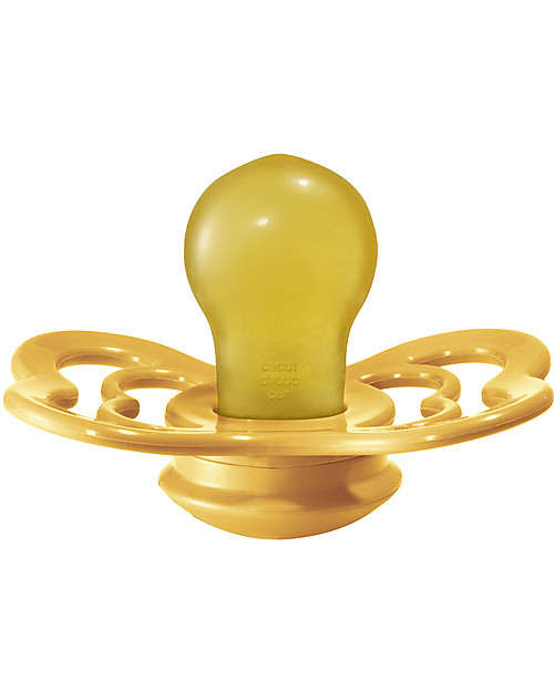 BIBS Supreme Pacifier - Symmetrical Nipple in Latex - Set of 2 - Honey Bee and Olive - BPA & PVC Free Dummies & Soothers