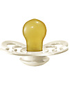 BIBS Supreme Pacifier - Symmetrical Nipple in Latex - Set of 2 - Ivory and Baby Pink - BPA & PVC Free Dummies & Soothers