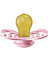 BIBS Supreme Pacifier - Symmetrical Nipple in Latex - Set of 2 - Ivory and Baby Pink - BPA & PVC Free Dummies & Soothers