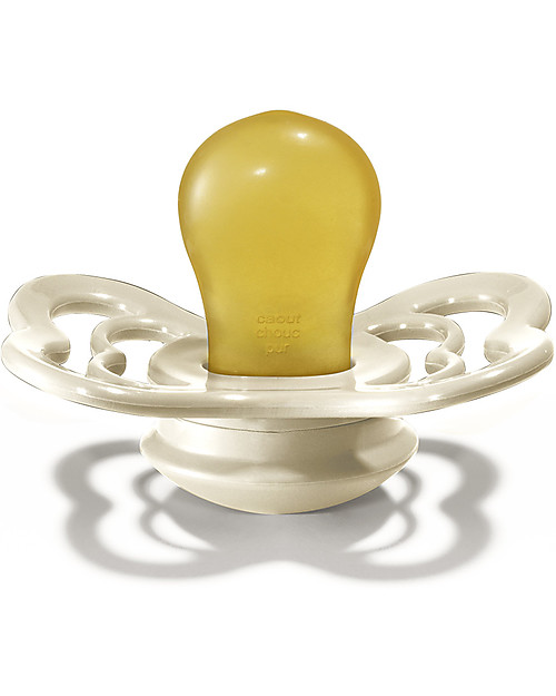 BIBS Supreme Pacifier - Symmetrical Nipple in Latex - Set of 2 - Ivory and Sage - BPA & PVC Free Dummies & Soothers