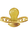 BIBS Supreme Pacifier - Symmetrical Nipple in Latex - Set of 2 - Mustard and Petrol - BPA & PVC Free Dummies & Soothers