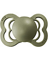 BIBS Supreme Pacifier - Symmetrical Nipple in Latex - Set of 2 - Sage and Hunter Green - BPA & PVC Free Dummies & Soothers