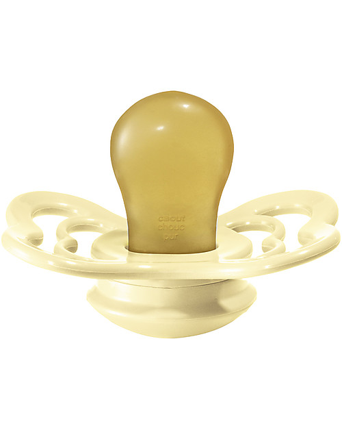 BIBS Supreme Pacifier - Symmetrical Nipple in Latex - Set of 2 - Sunshine and Peach Sunset - BPA & PVC Free Dummies & Soothers