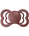BIBS Supreme Pacifier - Symmetrical Nipple in Latex - Set of 2 - Woodchuck and Blush - BPA & PVC Free Dummies & Soothers