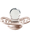 BIBS Supreme Pacifier - Symmetrical Nipple in Silicone - Set of 2 - Ivory and Blush - BPA & PVC Free Dummies & Soothers