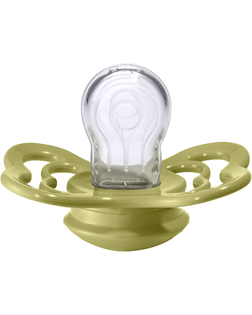 BIBS Supreme Pacifier - Symmetrical Nipple in Silicone - Set of 2 - Meadow and Earth - BPA & PVC Free Dummies & Soothers