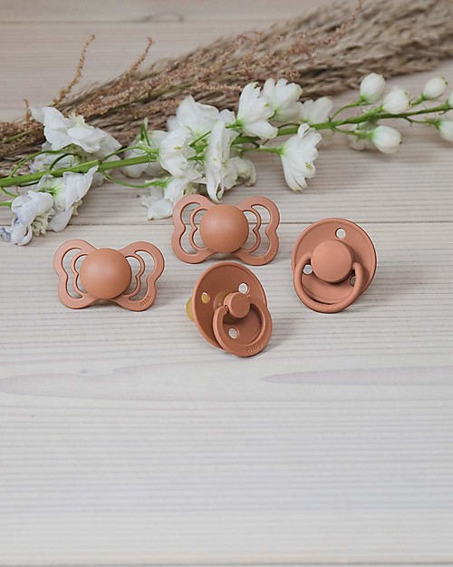 BIBS Supreme Pacifier - Symmetrical Nipple in Silicone - Set of 2 - Meadow and Earth - BPA & PVC Free Dummies & Soothers