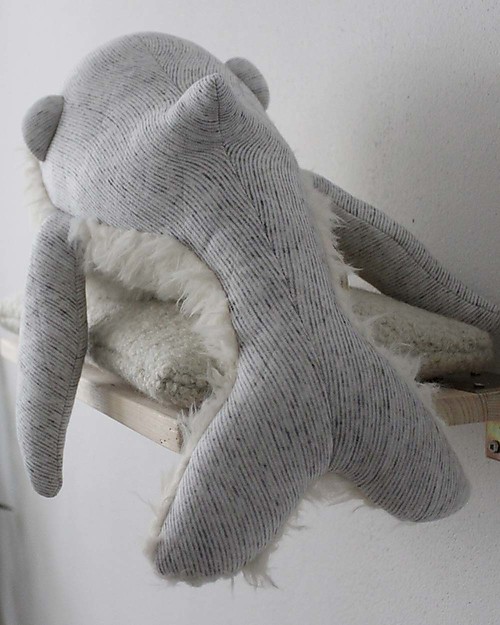 BigStuffed Small Whale - Grandpa - 56 cm - Made bìin France Soft Toys