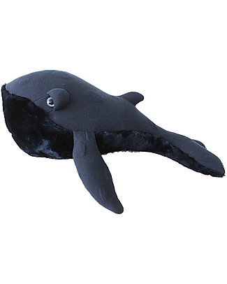 BigStuffed Small Whale - Midnight Blue - 56 cm - Made in France Soft Toys