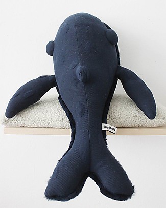 BigStuffed Small Whale - Midnight Blue - 56 cm - Made in France Soft Toys