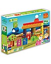 BioBuddi Eco-friendly Building Blocks Biba Farm, The Farm - 36 blocks Wooden Blocks and Construction Sets