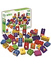 BioBuddi Eco-friendly Building Blocks "Learning to Build" - 40 blocks Wooden Blocks and Construction Sets