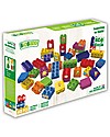 BioBuddi Eco-friendly Building Blocks "Learning to Build" - 40 blocks Wooden Blocks and Construction Sets