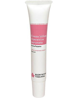 Biofficina Toscana Citrus Lip Repair Cream, 15 ml - Zesty Fragrance Face