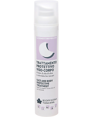 Biofficina Toscana Face and Body Protective Treatment, 100 ml - With organic olive oil and calendula Face