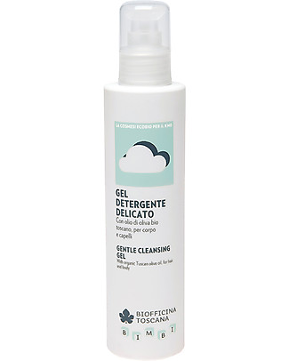 Biofficina Toscana Hair and Body Gentle Cleansing Gel, 200 ml - With organic olive oil Shampoos And Bath Wash