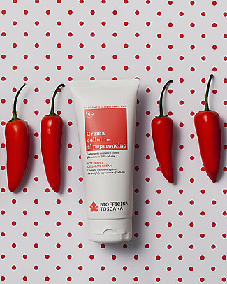 Biofficina Toscana Hot Pepper Cellulite Cream, 200 ml - Against the Unsightly Appareance of Cellulite Body Lotions And Oils