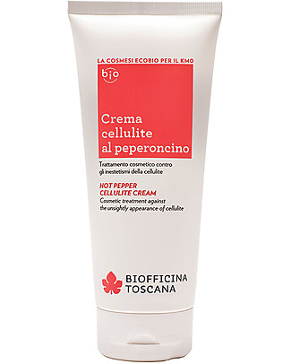 Biofficina Toscana Hot Pepper Cellulite Cream, 200 ml - Against the Unsightly Appareance of Cellulite null