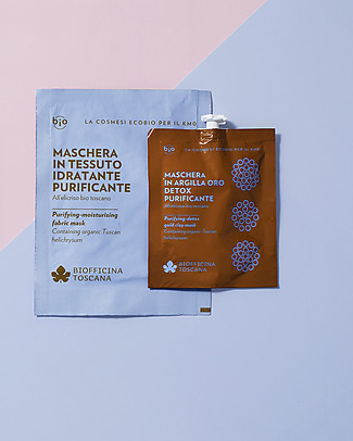 Biofficina Toscana Purifying Detox Gold Clay Mask, 30 g - with Organic Italian Helichrysium Face Creams