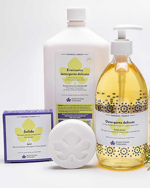 Biofficina Toscana Solid Shower Shampoo - 80 gr - Plastic-Free and Water-Free! Shampoos And Bath Wash