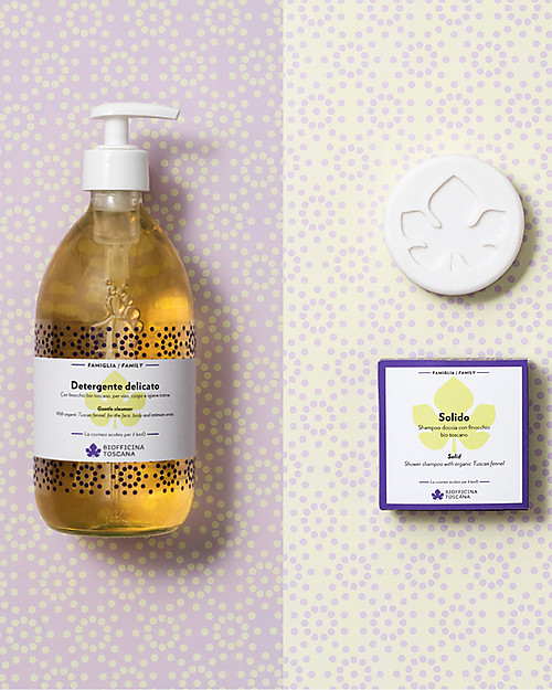 Biofficina Toscana Solid Shower Shampoo - 80 gr - Plastic-Free and Water-Free! Shampoos And Bath Wash