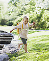 Blafre Backpack for Children aged 5-10 years, Yellow - Water-resistant, real leather details Backpack