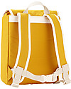 Blafre Backpack for Children aged 5-10 years, Yellow - Water-resistant, real leather details Backpack
