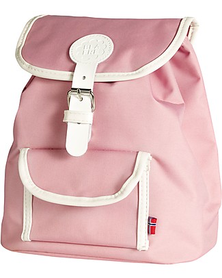 Blafre Children Backpack 25 x 26 x 25.5 cm, Pink - Water-resistant, real leather details null