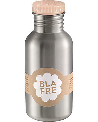 Blafre Stainless Steel Bottle 500 ml, Peach - BPA and phthalates free! Metal Bottles