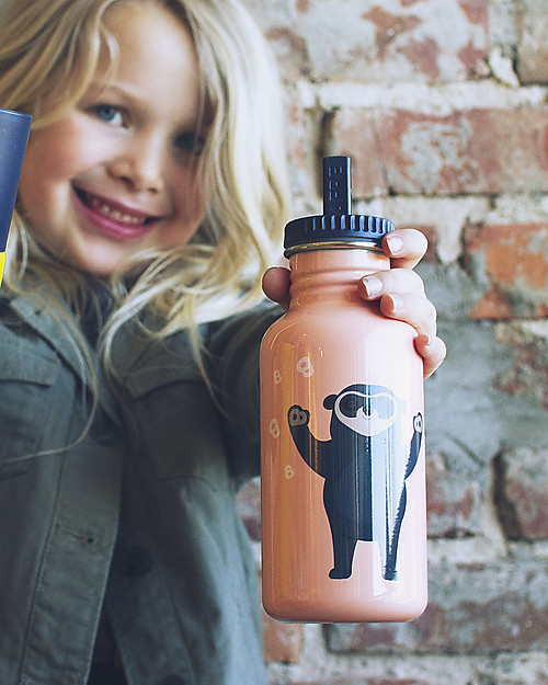 Blafre Stainless Steel Bottle Bear 500 ml, Peach - BPA and phthalates free! Thermos Bottles
