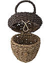 Bloomingville Acorn Bag - Brown - 18x19 cm Wicker Basket