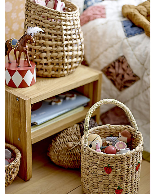 Bloomingville Acorn Bag - Brown - 18x19 cm Wicker Basket