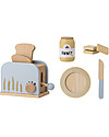 Bloomingville Adda Toy Food - Blue - Beech Wood - 7 pieces Toy Kitchens