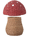 Bloomingville Basket with Lid - Red Mushroom Wicker Basket