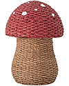Bloomingville Basket with Lid - Red Mushroom Wicker Basket
