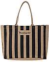 Bloomingville Bergamo Shopping Bag - Black - Jute Tote Bags