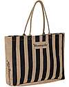 Bloomingville Bergamo Shopping Bag - Black - Jute Tote Bags